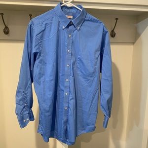 Izod blue button down. Classic fit stretch. Size 16-16.5 32/33